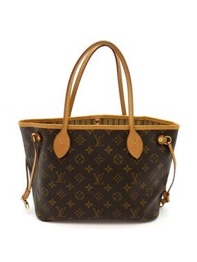 Louis Vuitton Neverfull PM Monogram Tote Bag Brown